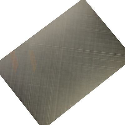 kualitas  Quality Control Cross Hairline Finished Green Bronze 0.3mm SS Decorative Sheets pabrik
