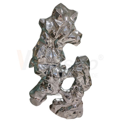 kualitas  8k Stainless Steel Metal Fabrication Water Ripple Finshed Office Decoration Sculpture Metal pabrik