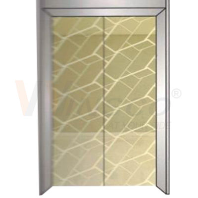 kualitas  Mirror Etched Elevator Stainless Steel Sheet Cold Rolled Titanium Gold pabrik