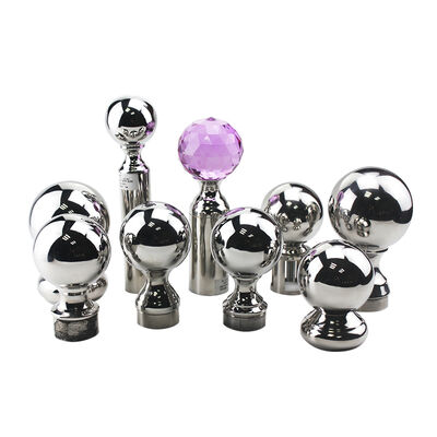 kualitas  Stainless Steel Railing Ball Finial & Decorative Handrail Post Cap | 201 304 316 pabrik