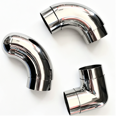 kualitas  SS304 SS316 Stainless Steel Stair Handrail Elbow Connector pabrik