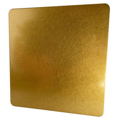 Vibration Titanium Gold Surface Elevator Lembar Dekoratif Stainless Steel