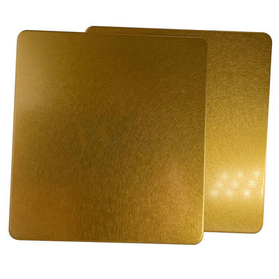 Vibration Titanium Gold Surface Elevator Lembar Dekoratif Stainless Steel