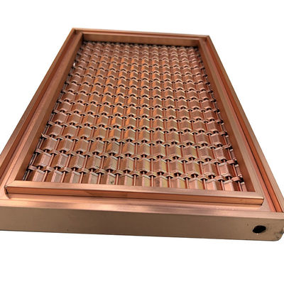 Spesifikasi Khusus AISI 201 304 316 Rose Gold Stainless Steel Grid Mesh