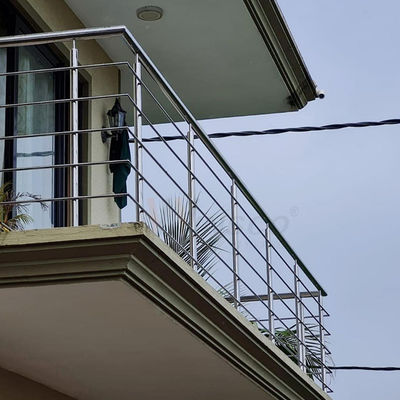 1500mm SS Railing Pegangan Tangga 1.2mm 1.5mm SS 201 304 316 Cermin Dipoles Untuk Dekorasi Balkon Rumah