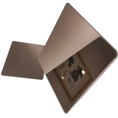 Antique 316l Super Mirror Stainless Steel Sheet Warna Perunggu Dengan Kelas SS 201 304 316