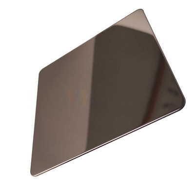 Cermin Selesai Warna Coklat Lembaran Logam Stainless Steel AISI 201 304 316