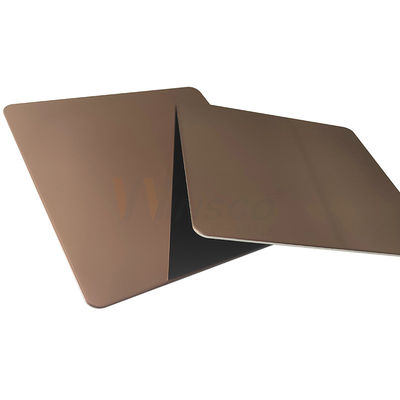 ASTM A240 Grade 201 304 316 Red Copper Stainless Steel Cold Rolled Sheet Mirror Finish