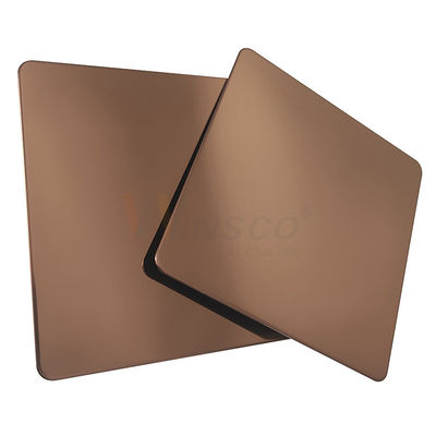ASTM A240 Grade 201 304 316 Red Copper Stainless Steel Cold Rolled Sheet Mirror Finish