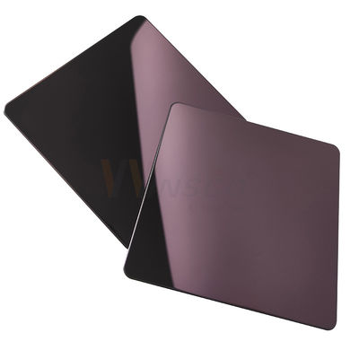 AISI Rose Gold 5x10 Cold Rolled 201 Plat Stainless Steel 8k Mirror Sheet Metal