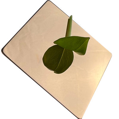 Super Mirror AISI 304 304L Rose Gold Lembaran Logam Stainless Steel Dekoratif