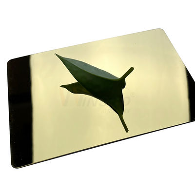 1250mm Super Mirror Stainless Steel Sheet 316 Lapisan Emas Titanium