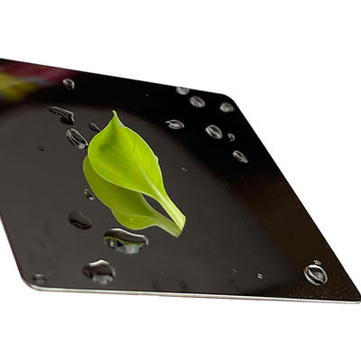 1219mm 8K Black Titanium 316 316L Super Mirror Stainless Steel Sheet Untuk Dekorasi Hotel