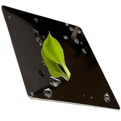 1219mm 8K Black Titanium 316 316L Super Mirror Stainless Steel Sheet Untuk Dekorasi Hotel