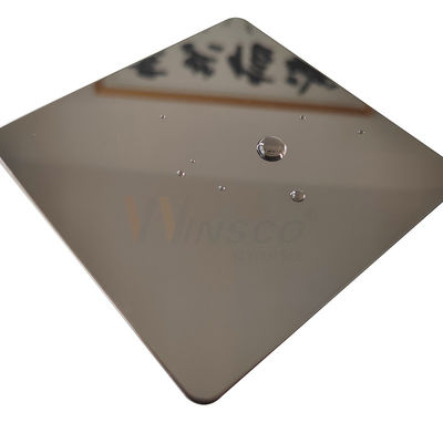 Perunggu Super Cermin Lembaran Stainless Steel Warna PVD SS 201 304 316