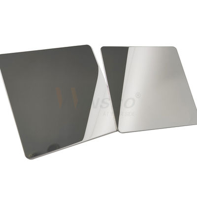 Hias Super Mirror Stainless Steel Sheet Grade 201 304 316 Dengan Warna Silver PVD
