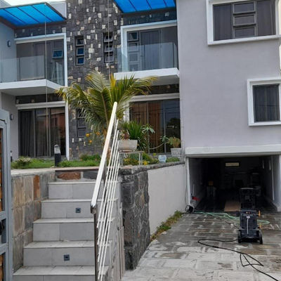 Pagar Teras Stainless Steel 1000mm 1500mm Inox Pagar Taman Instalasi Mudah