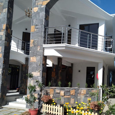 Pagar Teras Stainless Steel 1000mm 1500mm Inox Pagar Taman Instalasi Mudah