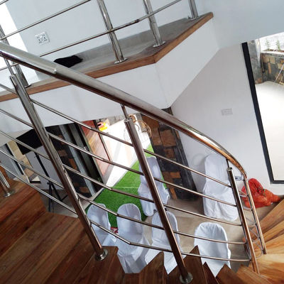 Tangga Putar Railing Stainless Steel 1000-2000mm Kaca Inox 201 304 316 Grade