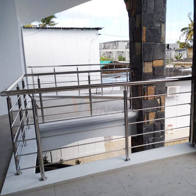201 304 316 Grade Stainless Steel Pagar Pembatas Inox Terima Kustomisasi