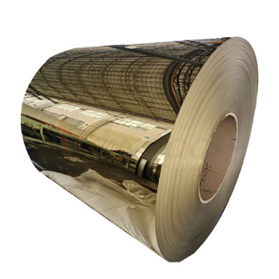 Welding Cold Rolled Stainless Steel Coil Titanium Warna Emas Permukaan Cermin Selesai