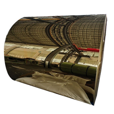 Welding Cold Rolled Stainless Steel Coil Titanium Warna Emas Permukaan Cermin Selesai