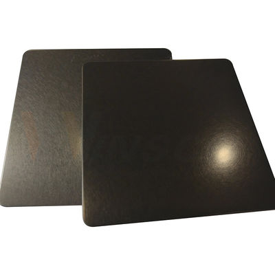 Kekerasan Tinggi Titanium Hitam Vibrasi Finish 304 Stainless Steel Garis Rambut