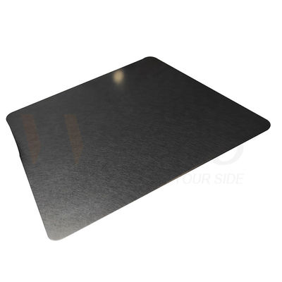 Kekerasan Tinggi Titanium Hitam Vibrasi Finish 304 Stainless Steel Garis Rambut