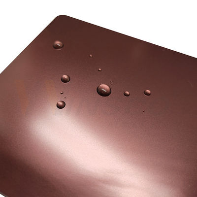 1250mm Dekorasi Stainless Steel Sheet Bead Blasted Selesai Rose Gold Grade 201 304 316