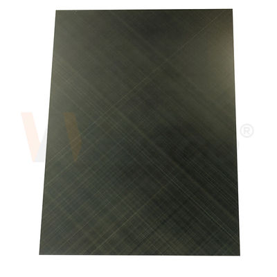 Kontrol Kualitas Cross Hairline Finished Green Bronze 0.3mm SS Decorative Sheets