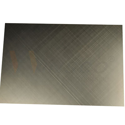 Kontrol Kualitas Cross Hairline Finished Green Bronze 0.3mm SS Decorative Sheets