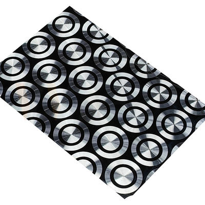 201 304 316 Lembaran Stainless Steel Hias Cold Rolled Black Titanium 3D Laser Polishing