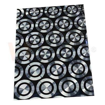 201 304 316 Lembaran Stainless Steel Hias Cold Rolled Black Titanium 3D Laser Polishing