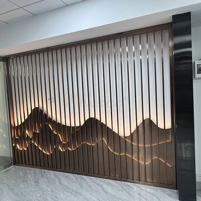 Clubhouse 0.4-20mm Stainless Steel Seni Dinding Partisi Layar Pembagi Inox