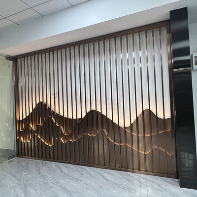 Clubhouse 0.4-20mm Stainless Steel Seni Dinding Partisi Layar Pembagi Inox