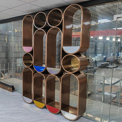 Partisi Layar Baja Tahan Karat Seni 2000mm
