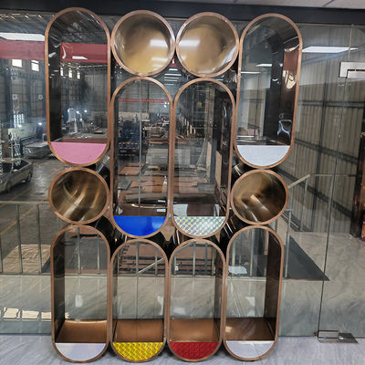 Partisi Layar Baja Tahan Karat Seni 2000mm