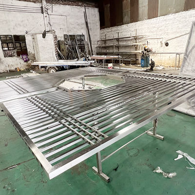 Panel Dinding Partisi Layar Stainless Steel Warna Primer Untuk Dekorasi Rumah