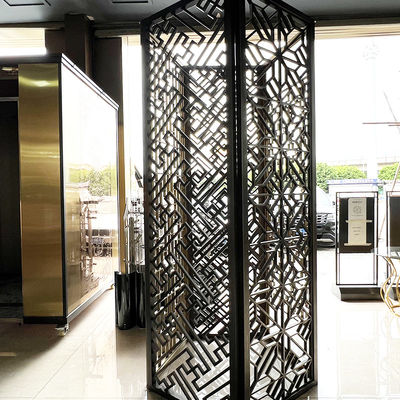 Desain Partisi Lobby Hotel Pembatas Dinding Stainless Steel