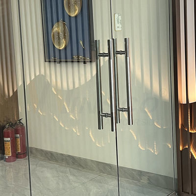 Warna Primer Fabrikasi Logam Stainless Steel Cermin Selesai Fabrikasi Gagang Pintu Kustom