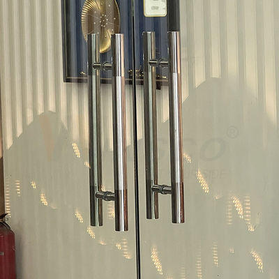 Warna Primer Fabrikasi Logam Stainless Steel Cermin Selesai Fabrikasi Gagang Pintu Kustom