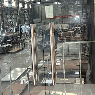 Warna Primer Fabrikasi Logam Stainless Steel Cermin Selesai Fabrikasi Gagang Pintu Kustom