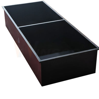 Fabrikasi Logam Stainless Steel Garis Rambut Selesai Baki Cuci Tangan Titanium Hitam