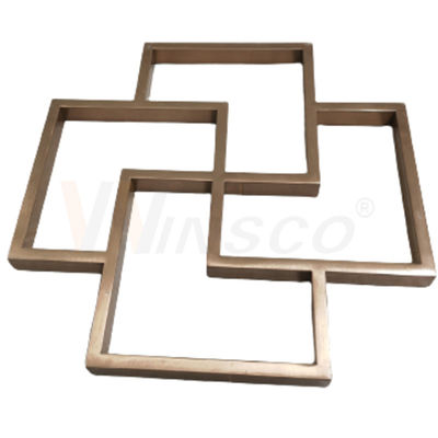SUS 201 304 316 Pabrikasi Patung Dinding Logam Stainless Steel