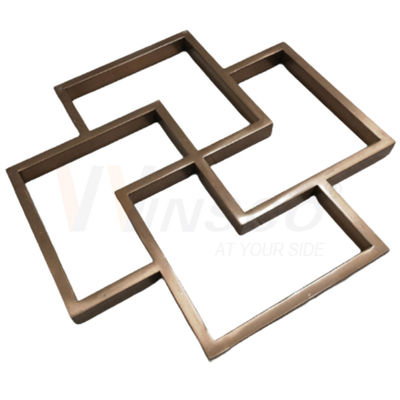 SUS 201 304 316 Pabrikasi Patung Dinding Logam Stainless Steel