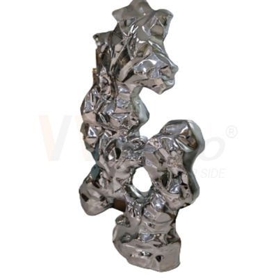8k Stainless Steel Fabrikasi Logam Riak Air Finshed Dekorasi Kantor Patung Logam
