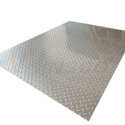 20mm-1250mm Embossed Stainless Steel Sheet 2b Permukaan Butir Beras Bentuk Anti Slip Plate
