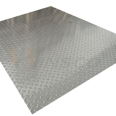 20mm-1250mm Embossed Stainless Steel Sheet 2b Permukaan Butir Beras Bentuk Anti Slip Plate