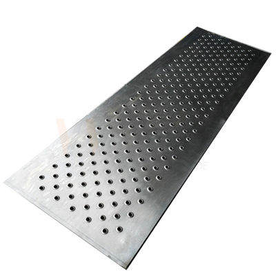 A240 201 304 316 2mm Lembaran Baja Stainless Berlubang Garis Rambut Selesai