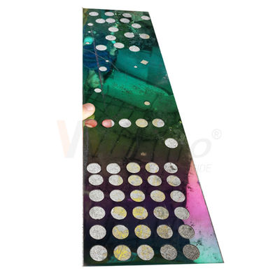 Warna-warni 3mm Berlubang Stainless Steel Lembaran Permukaan Cermin Lubang Bulat
